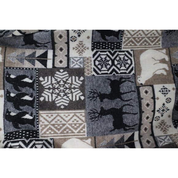 Vtg 90s Streetwear Womens Small Christmas Penguin Polar Bear Fleece Jacket USA - Picture 11 of 14